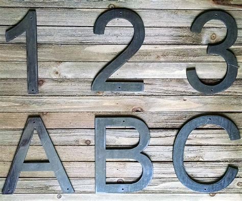 metal house numbers 4 inch|4 inch metal letters alphabet.